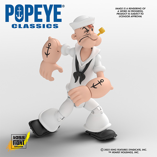 Boss Fight Studio Popeye Classics Popeye in White Sailor Suit Action Figure